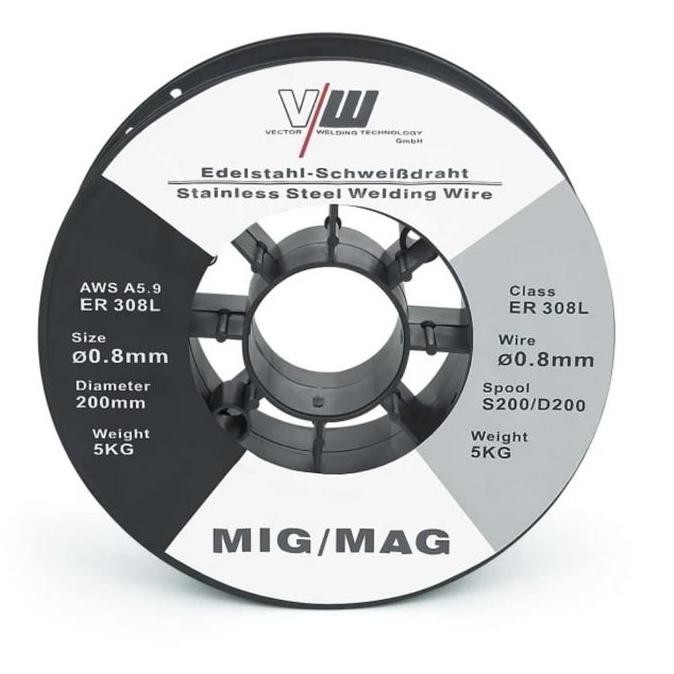 ready  kawat las mig stainless wire ER 308L diameter 0.8mm x 5kg kawat las