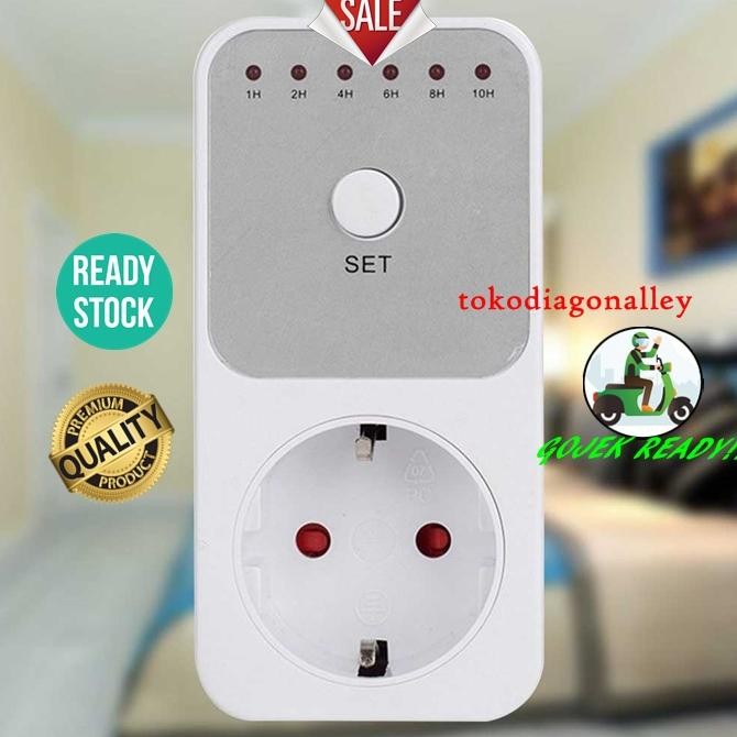 Stop Kontak Timer Digital Pengatur Waktu Otomatis Saklar Otomatis Timer Programable Switch