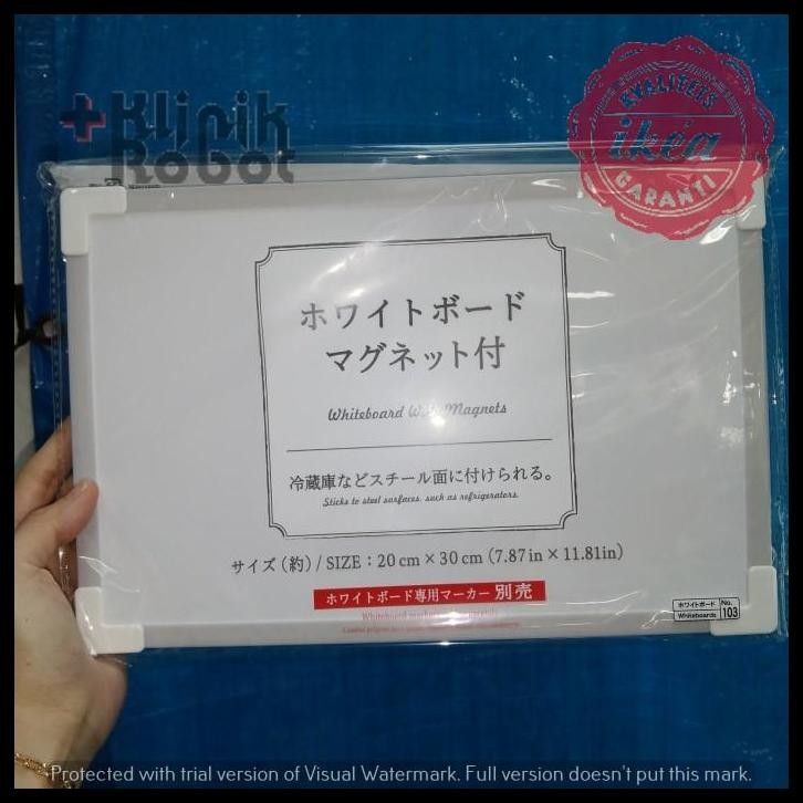 

TERMURAH PAPAN TULIS WHITEBOARD DG MAGNET, 20X30CM !!