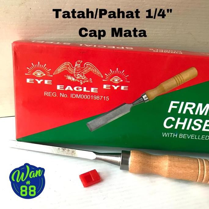 

Tatah /Pahat 1/4" Gagang Kayu Cap Mata