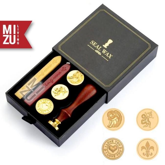 

Mizu Signet Letter Wax Seal Set Aesthetic Calligraphy Lilin Stempel Kualitas Terbaik Harga Termurah