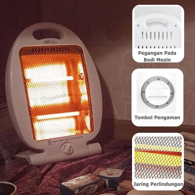 220v Penghangat Portable Alat Pemanas Ruangan Heater Pemanas Ruangan Lampu Pemanas Ruangan Portable 