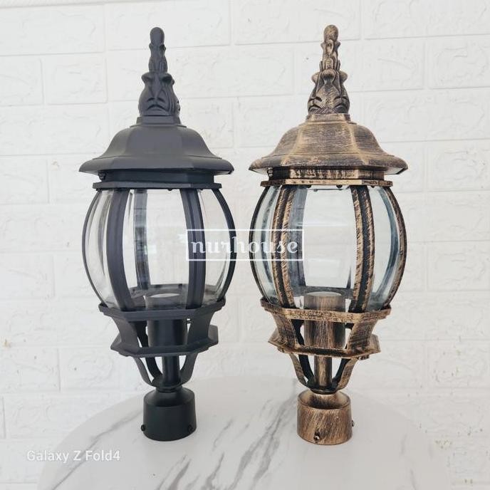 Lampu Taman Pilar Pagar Tiang Klasik Antik 5003 Outdoor Tiang