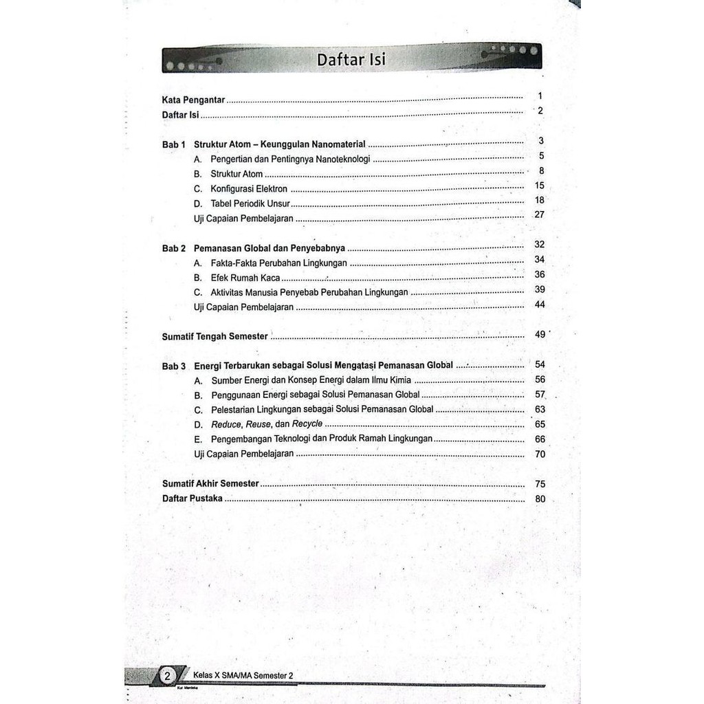Buku Lks Kimia Kurikulum Merdeka Kelas 10 Sma/Ma Semester 2