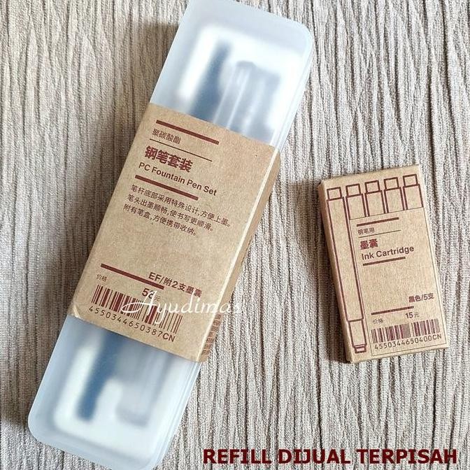 

Muji Pc Fountain Pen Set - Pena New Stok