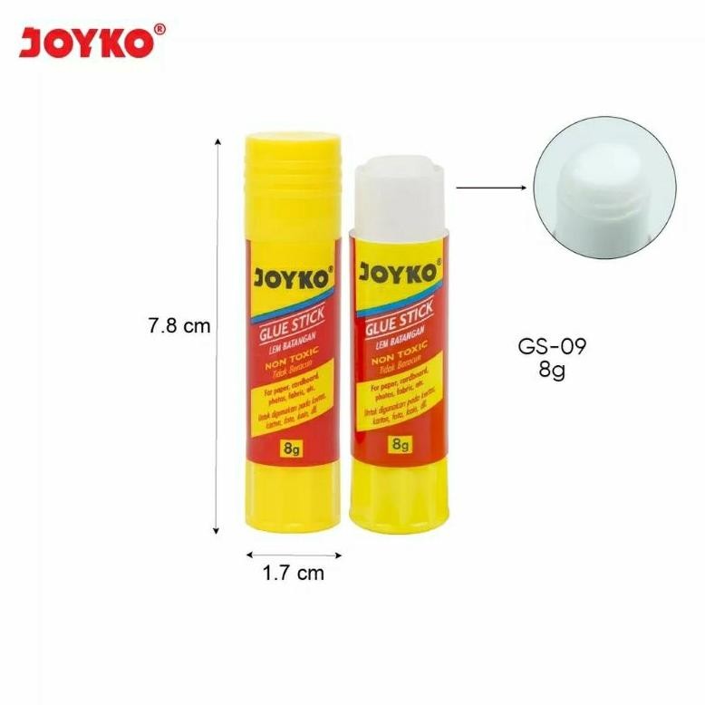 

Fgk-45 ( 12 Buah ) Gs09 Lem Kertas Glue Stick Joyko 8 Gr Gs-09 Kecil Fgk-45