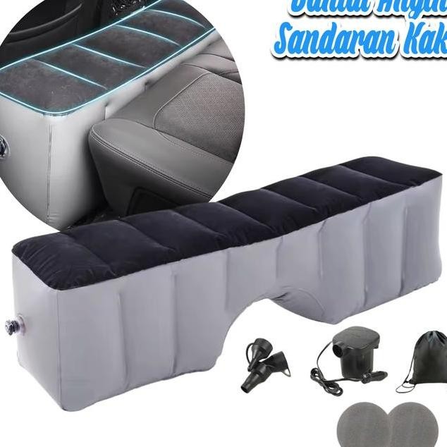 Bantal Angin Sandaran Kaki Mobil Inflatable Footrest Pillow With Pompa