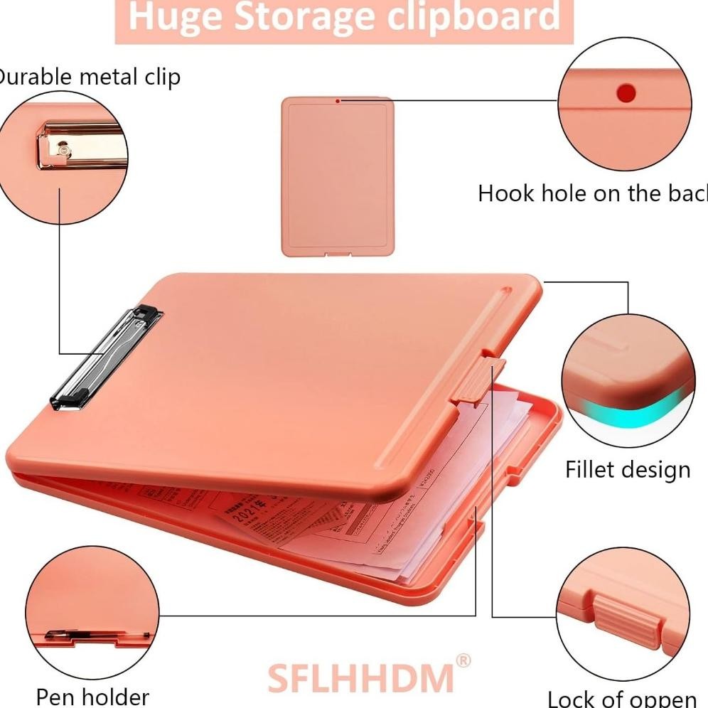 

Jh85 Clipboard + Storage Alas Papan Ujian / Papan Jalan 2In1 / Clipboard 2 In 1 / Clip Board A4 Jh85
