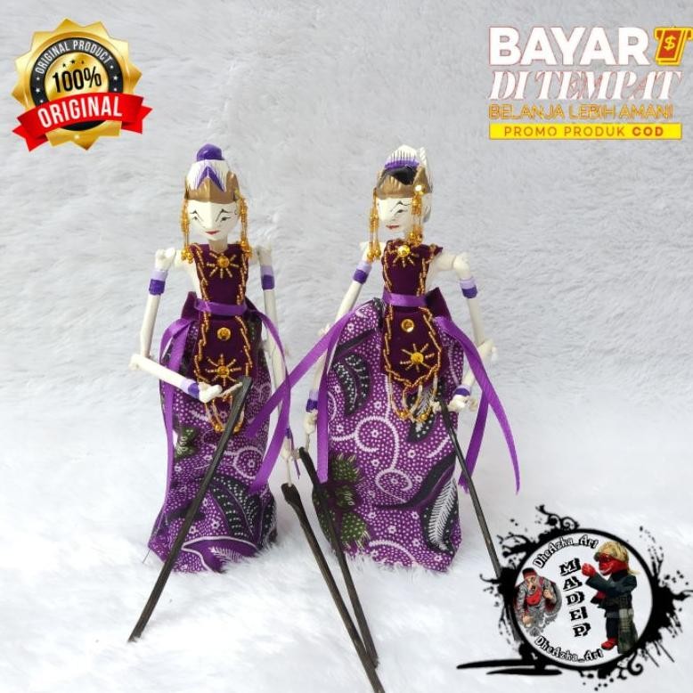 Wayang Golek Miniatur Rama Dan Sinta Couple (2 Golek) DiM