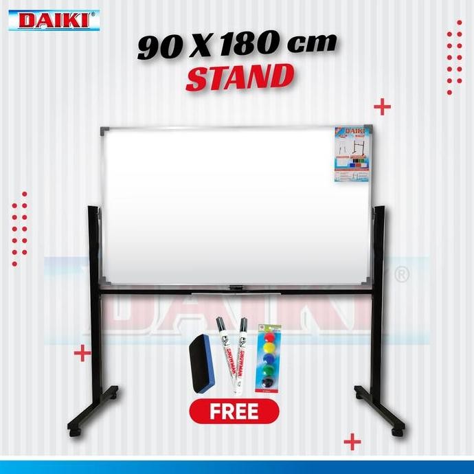 

Papan Tulis Putih Double Face Stand Uk 90X180 Cm New Stok