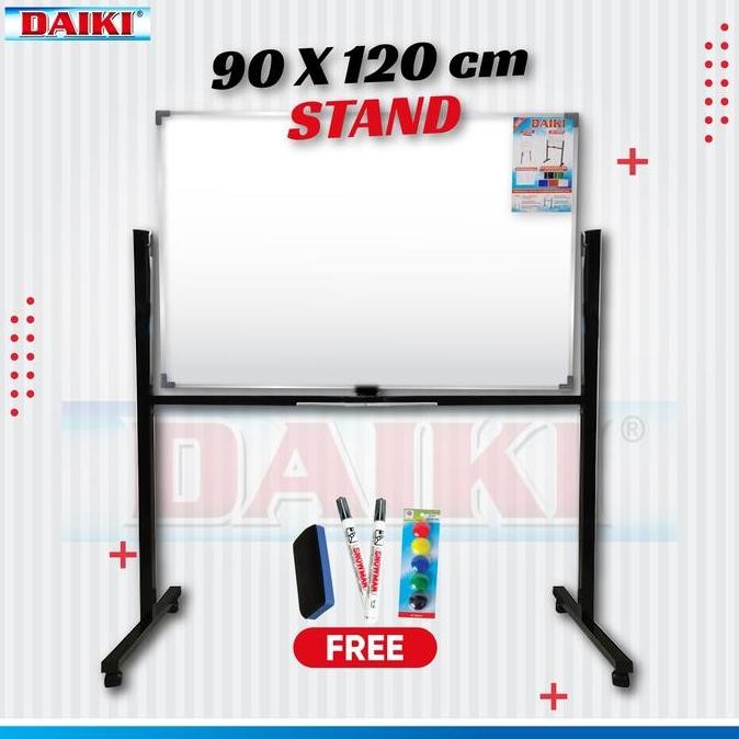 

Papan Tulis Putih Double Face Stand Uk 90X120 Cm New Stok