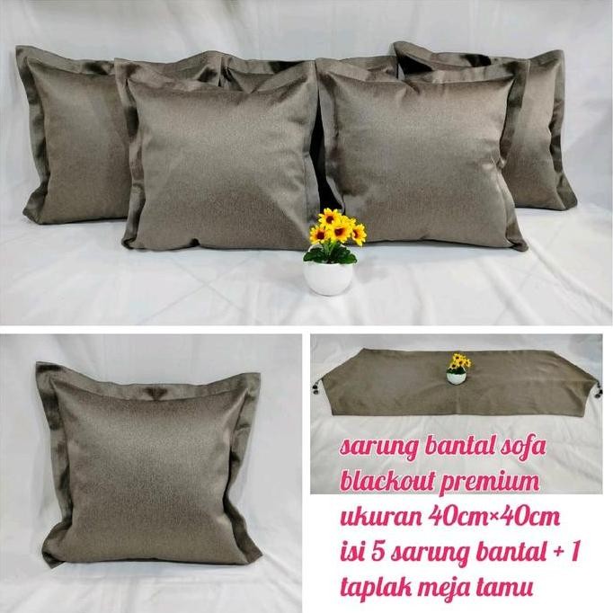 sarung bantal sofa 40x40/sarung bantal sofa polos
