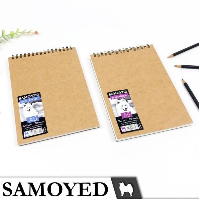 

Buku Gambar / Sketsa / Drawing / Sketch Book / Pad / Sketchbook / Sketchpad A5 120 / 160 gsm Samoyed SKTB-NU-A5