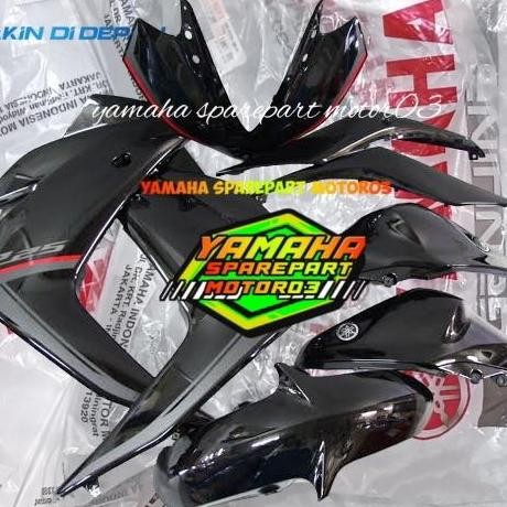 COVER BODY HALUS SET YAMAHA R25 HITAM ORIGINAL