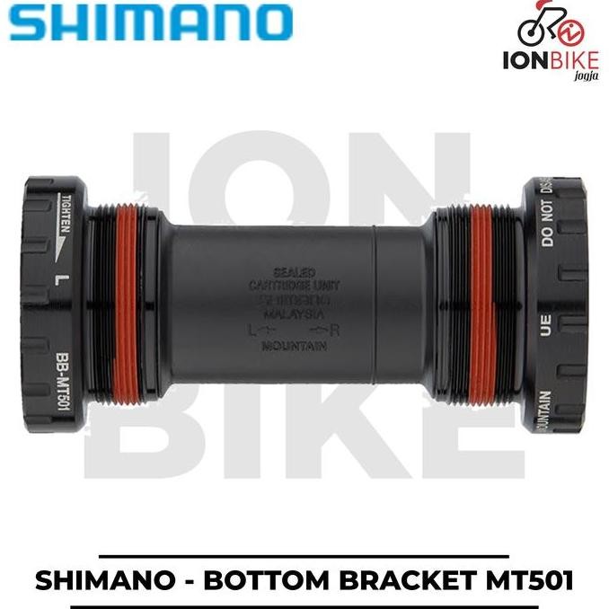 Bottom Bracket Shimano MT501 Terbaru BBMT501 Hollowtech 2 BSA Drat BB HT2 Hollow Tech 2 HT Sepeda MT