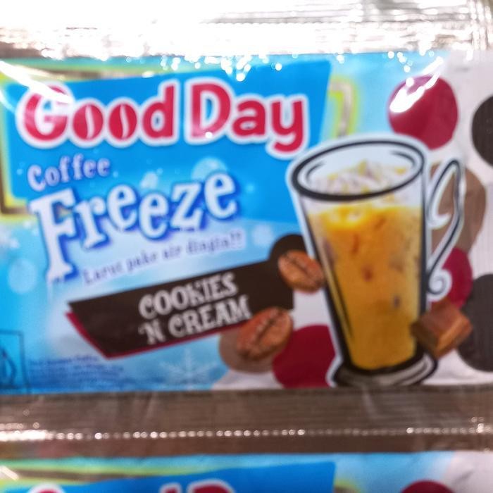 

Lm Kopi Good Day Freeze Mocafrio Cookies N Cream Hazelnut Macchiato 1 Renceng Isi 10 Sachet @30G Larut Dengan Air Ice Atu Dingin Minuman Manis Instan Krim Chocolate Cokelat Coffee Susu Kental Latte Vanilla Coklat Drink