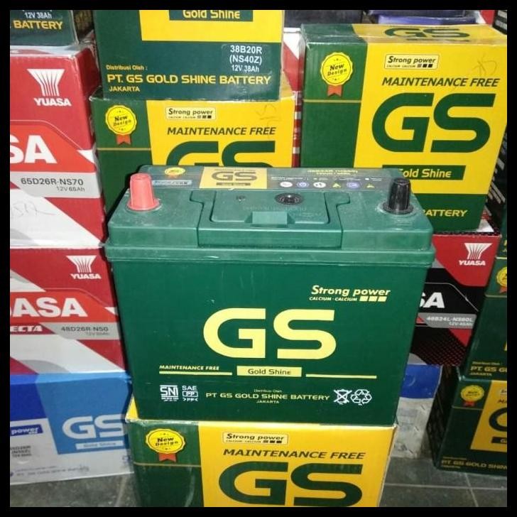 TERBARU AKI ACCU GS MF KERING GOLD SHINE NS40ZL 38AH (38AMPER) 