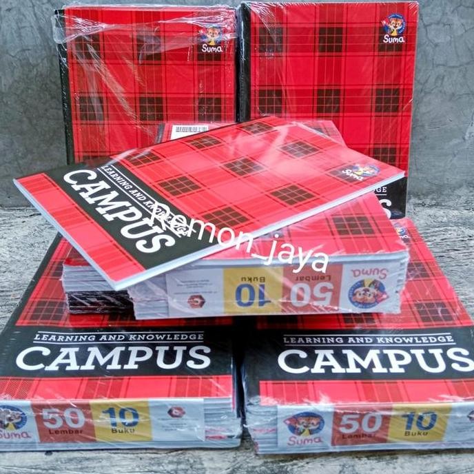 

10 pcs Buku Tulis SUMA CAMPUS 50 LEMBAR