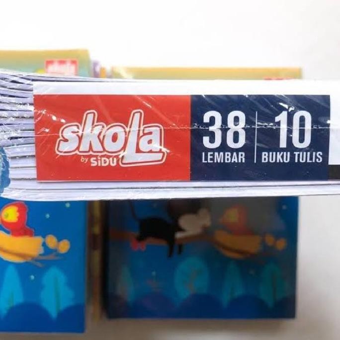 

BUKU TULIS SKOLA BY SIDU 38 LEMBAR /PAK 10BUKU