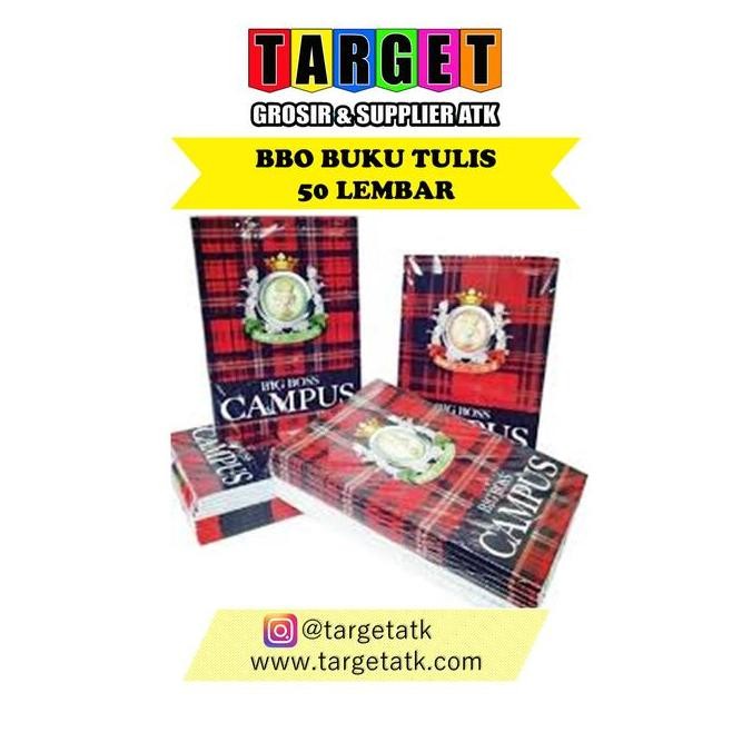 

BUKU TULIS CAMPUS BIG BOSS 50 LEMBAR / BBO 50 (10 buku)