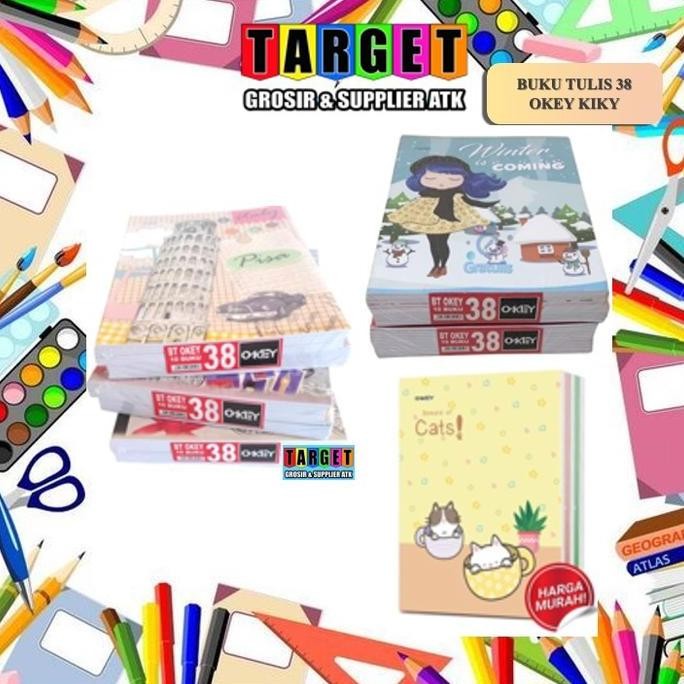 

BUKU TULIS OKEY BY KIKY 38 LEMBAR / SETARA SIDU SINAR DUNIA (10 buku)
