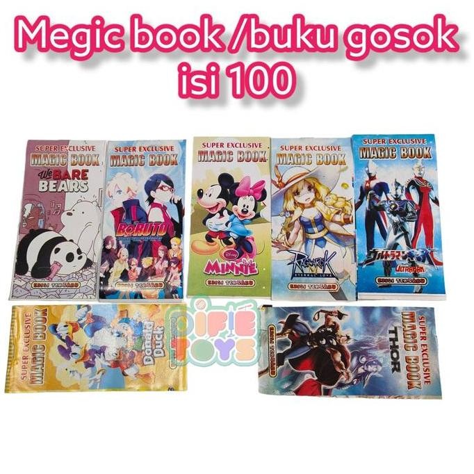 

100 pcs buku gosok/ Buku gores / megic book kecil