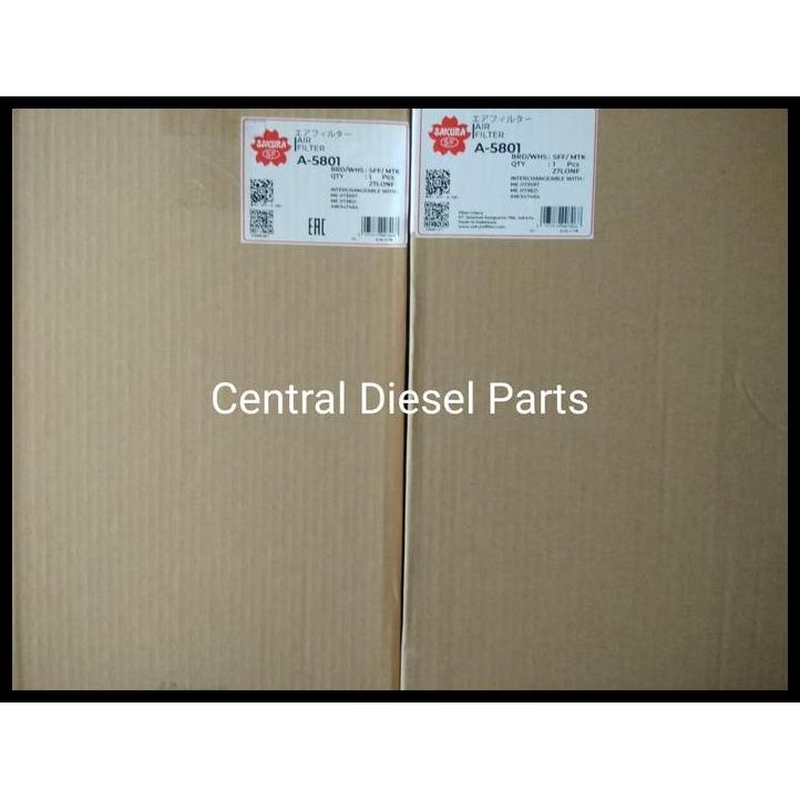 BEST DEAL FILTER UDARA / AIR FILTER FUSO 6D16T 6D17 6M60-T A-5801 A5801 SAKURA 