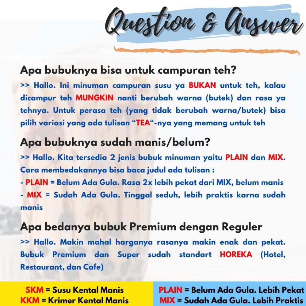 

Murah Bubuk Minuman Rasa Plain 250Gr Serbuk Minuman Kekinian