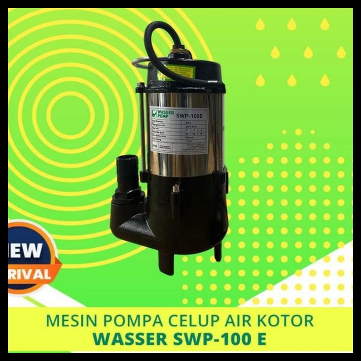 DISKON MESIN POMPA CELUP AIR KOTOR SUBMERSIBLE PUMP WASSER SWP-100 E, 100 WATT 