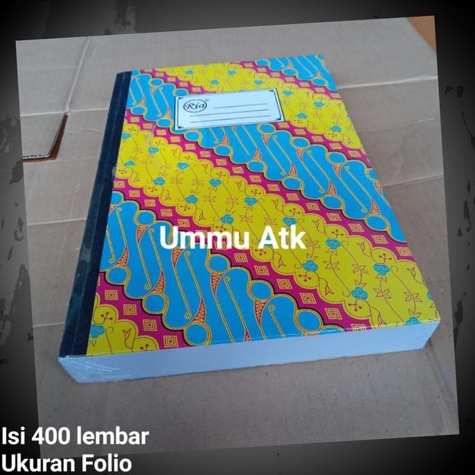 

Buku tulis bergaris folio isi 400 lembar