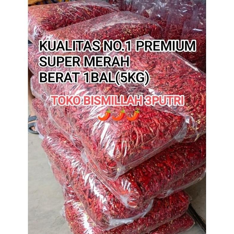 

Perhatian 1Bal Isi 5Kg Cabe Rawit Teja Kering (Premium) No.1 Grade A Pedas Alami /Harga Hemat