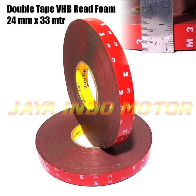 

Promo / Terlaris Double tape 3VHB foam merah 22 mm x 33 meter serupa 3M Terbaik