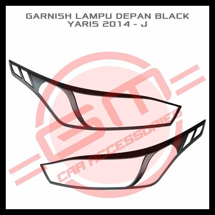 DISKON GARNISH LAMPU DEPAN BLACK YARIS 2014 - J 
