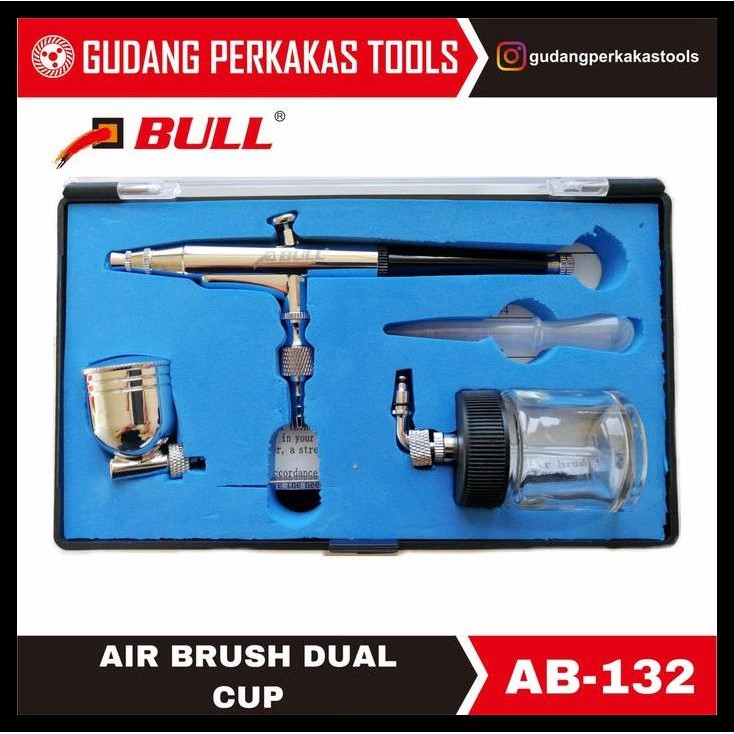 

TERMURAH SPET LUKIS/ AIR BRUSH DUAL CUP AB-132 BULL !!