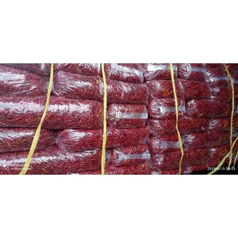 

Tangguh ( 5Kg ) Cabe Rawit Teja Kering Tanpa Tangkai Super Pedas