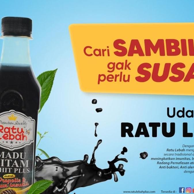 

TERMURAH MADU HITAM PAHIT RATU LEBAH + PROPOLIS TRIGONA & INSULIN - MADU HERBAL ASLI