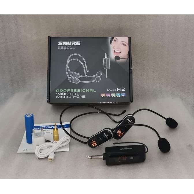 BARU MIC WIRELESS SHURE HEADSET CLIP ON MIC IMAM WIRELESS SHURE BANDO JEPIT