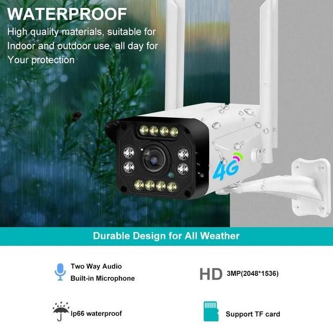 diskon ip camera cctv yoosee 8mp outdoor wireless wifi onvif colorvu