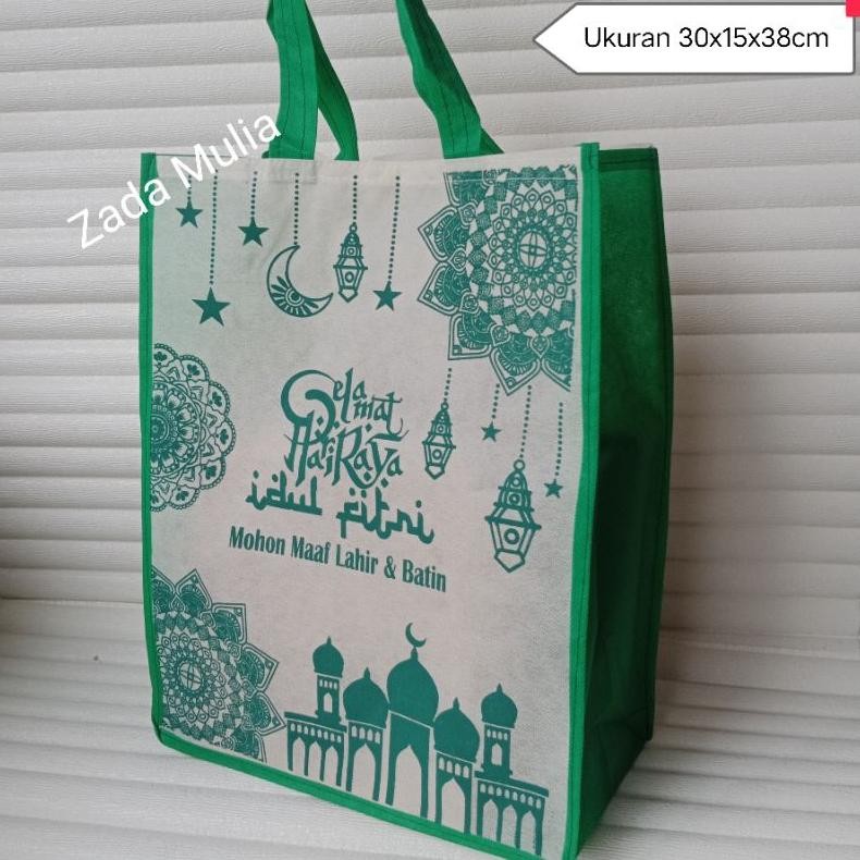 

edf-62 gs-56 12 Pcs Tas Parcel Lebaran Besar Ukuran 30x15x40 Cm, Hampers Hari Raya Idul Fitri Goodie Bag Lebaran Sale Viral