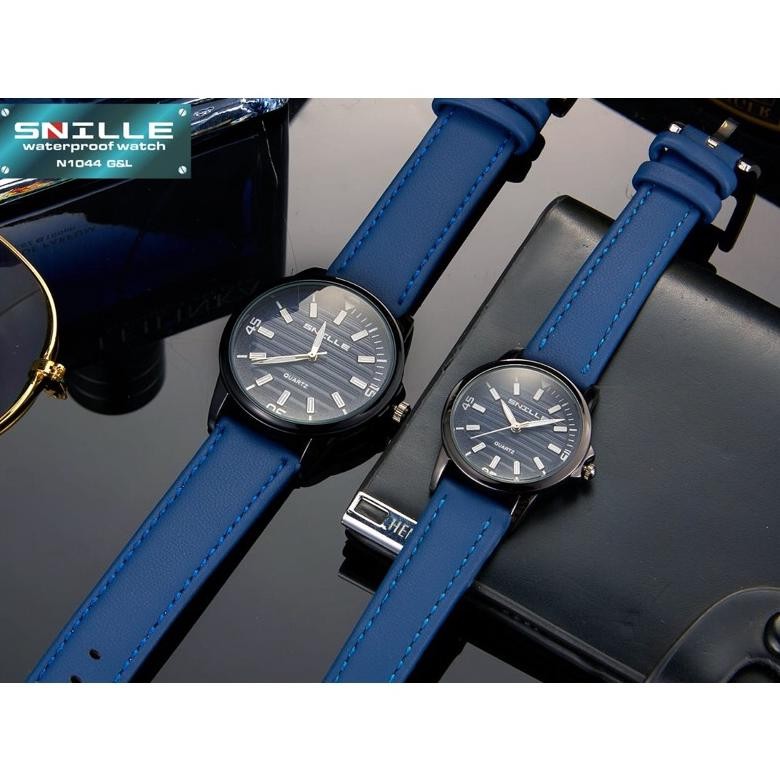 JAM TANGAN COUPLE SNILLE N1044-JAM TANGAN KULIT-JAM TANGAN FASHION-JAM TANGAN PRIA-JAM TANGAN WANITA
