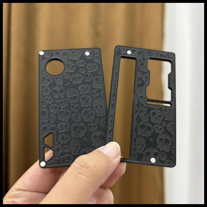 

Terlaris Custom Design backdoor akrilik hitam doff mayday motif emboss Best Seller