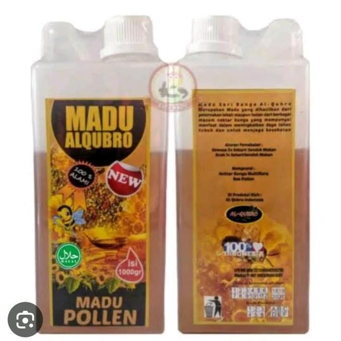 

TERMURAH MADU AL QUBRO POLLEN 1KG MADU MANIS ASLI DENGAN POLLEN PREMIUM LEBAH HUTAN