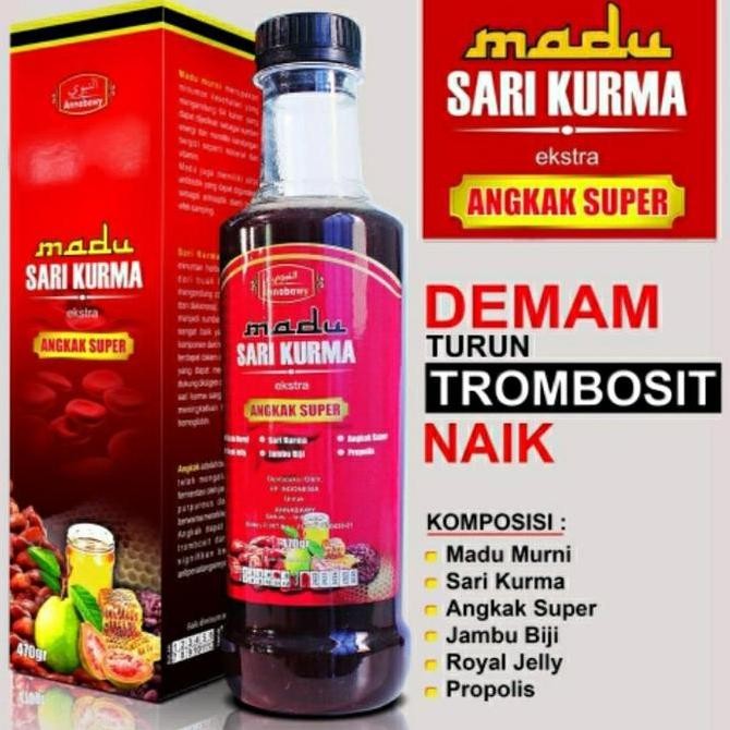 

TERMURAH MADU SARI KURMA ANGKAK SUPER HERBAL TINGKATKAN TROMBOSIT ALAMI