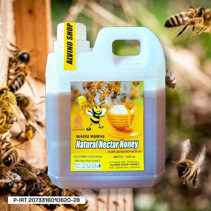 

TERMURAH MADU MURNI NEKTAR BUNGA KOPI 1KG ASLI RAW HONEY ALAMI