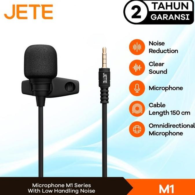 BARU JETE M1 MIC CLIP ON EXTERNAL 3.5MM FOR HP LAPTOP MIC YOUTUBER