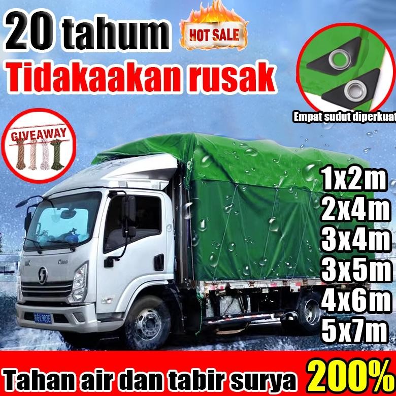 4X6 Meter TebalTebal Terpal Plastik 1X2 2X4 3X4 3X5 4X6 5X7 6X8 Tahan Air Dua Sisi Dan 200% Tahan Si