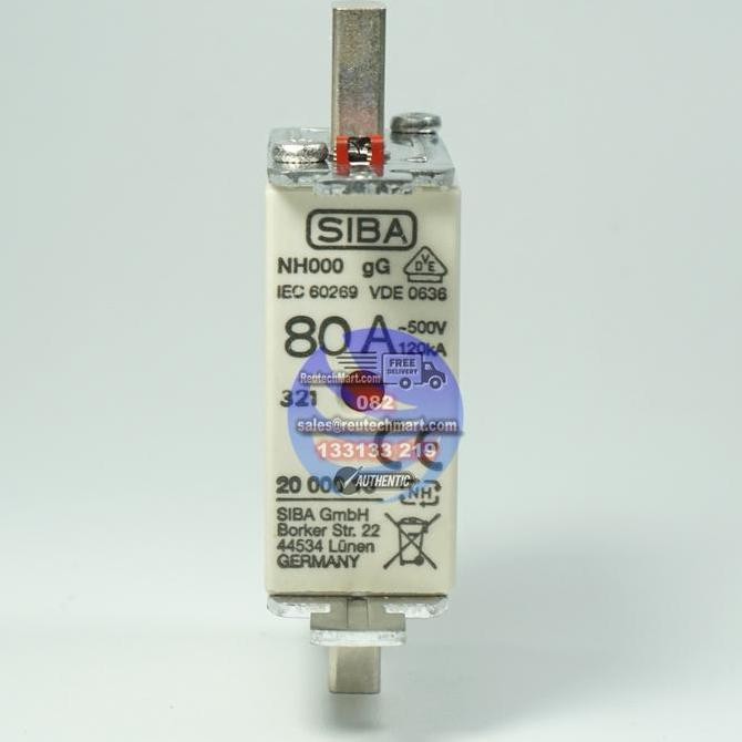 Fuse Siba Nh000 80A 500V 2000013.80