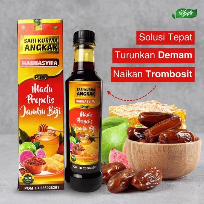 

TERMURAH MADU ANGKAK HABBASYIFA 470GR - SARI KURMA HERBAL JAMBU BIJI PREMIUM