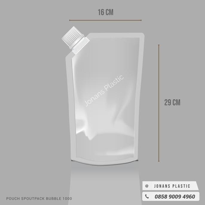 PLASTIK SPOUT POUCH KEMASAN 150ML 250ML 500ML 1000ML TUTUP COR REFILL ASLI