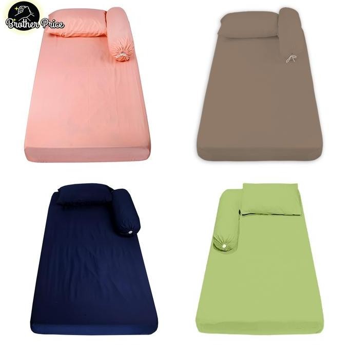 Sprei Polos 90x200x25 Sprei Single Tinggi 25cm - Sudut Karet